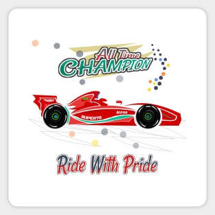 Racing Car F1 W14 Red Sticker